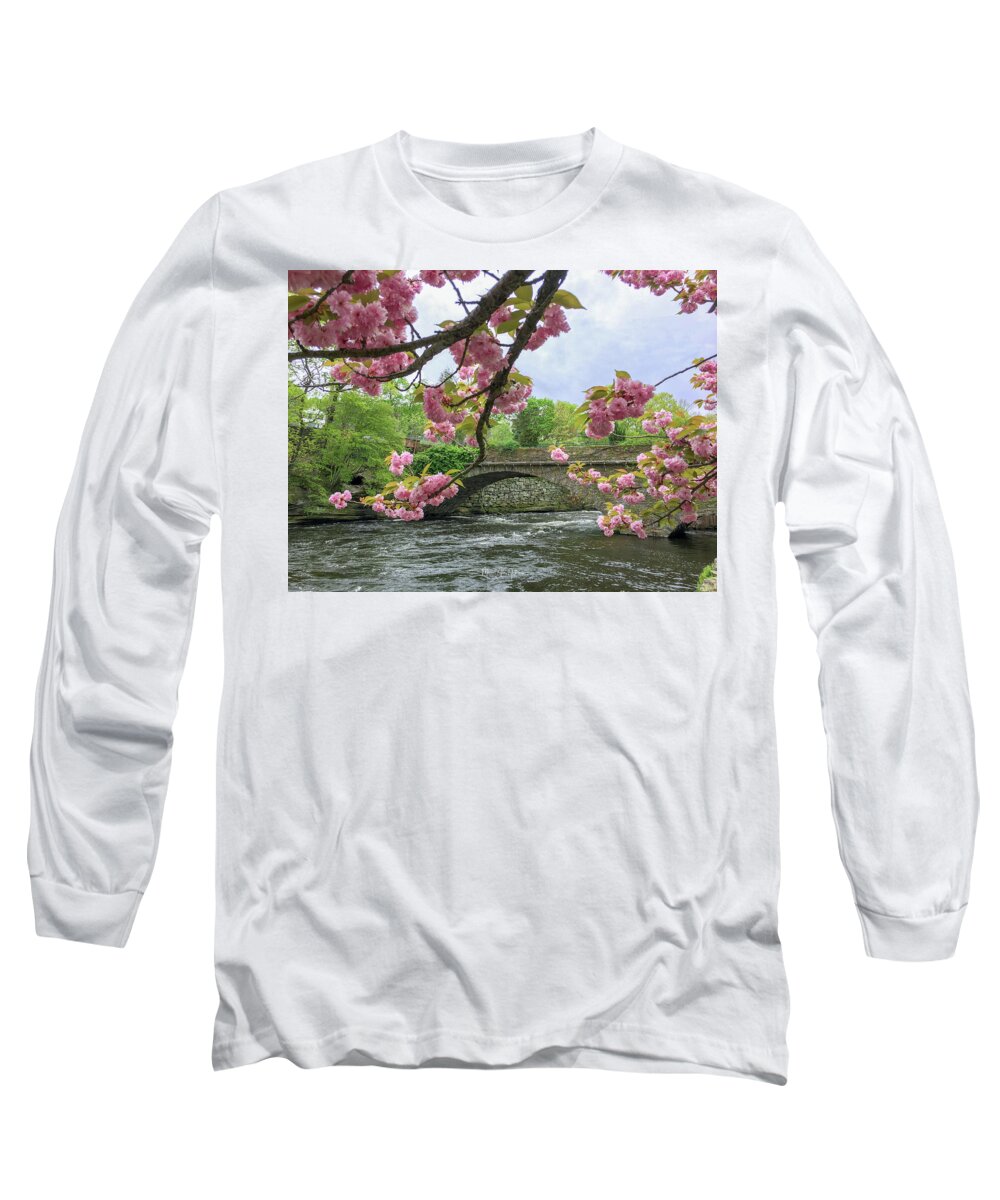 Windham Long Sleeve T-Shirt featuring the photograph Spring Time in Windham by Veterans Aerial Media LLC