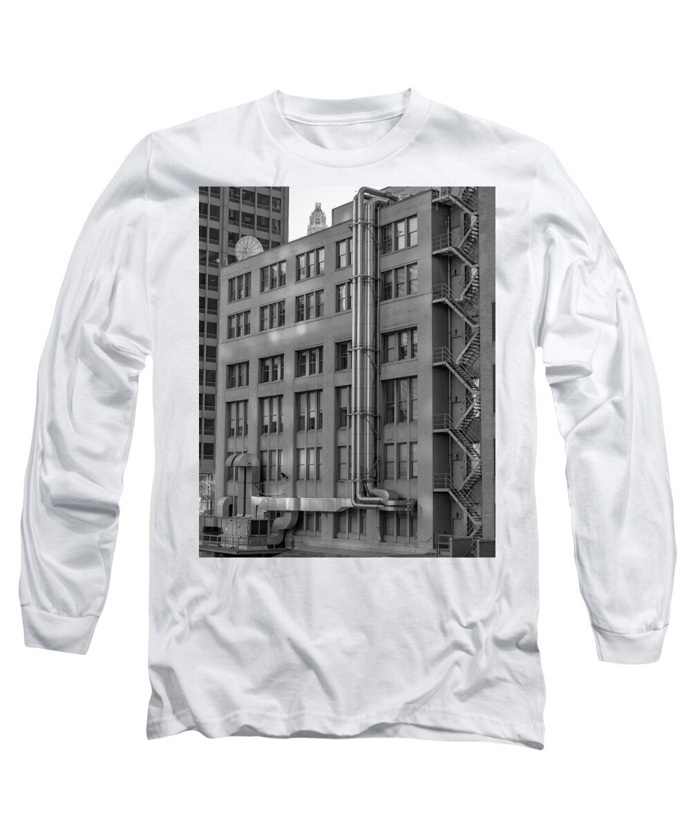 Chicago Long Sleeve T-Shirt featuring the photograph Squares and Lines by Laura Hedien