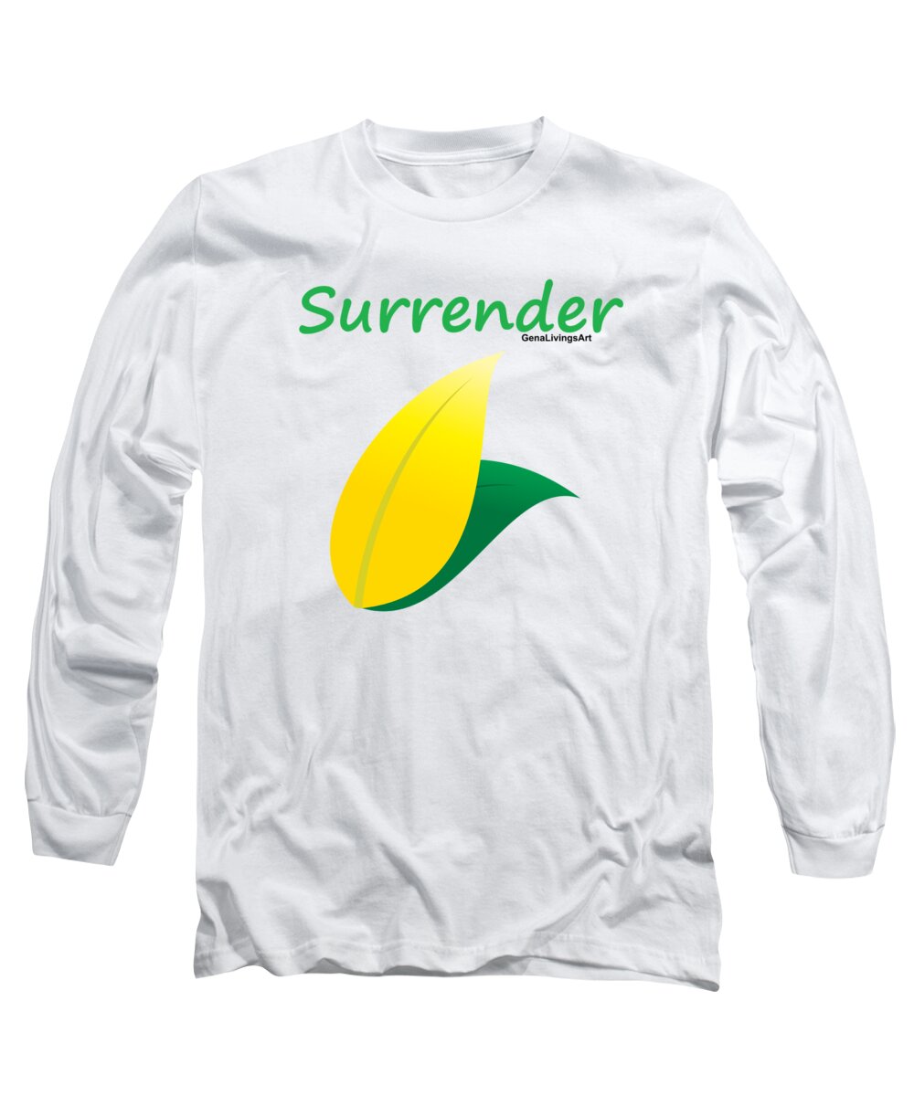  Long Sleeve T-Shirt featuring the digital art Surrender II by Gena Livings