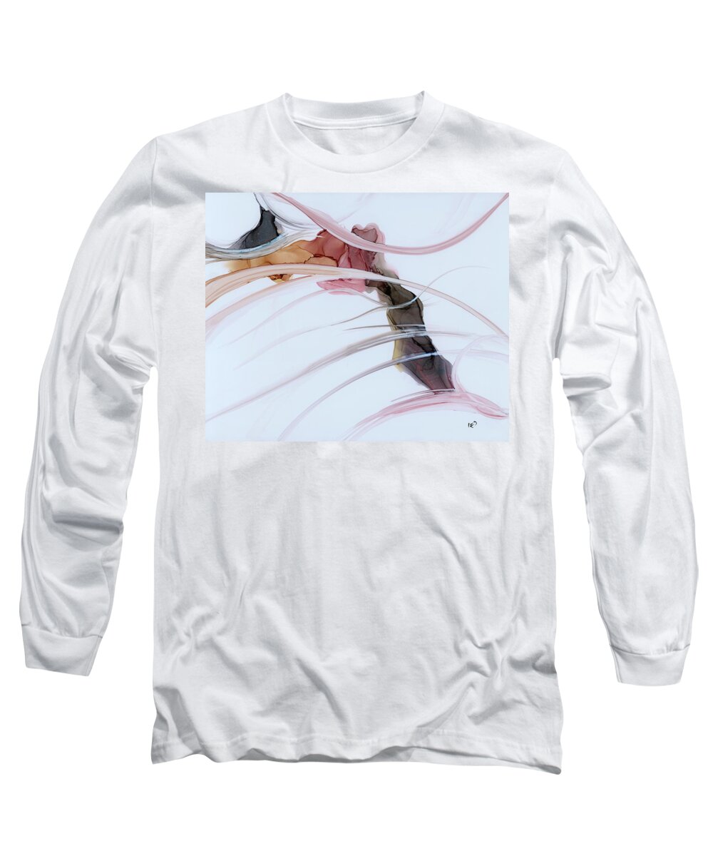 Alcohol Long Sleeve T-Shirt featuring the painting Take Back My Freedom by KC Pollak