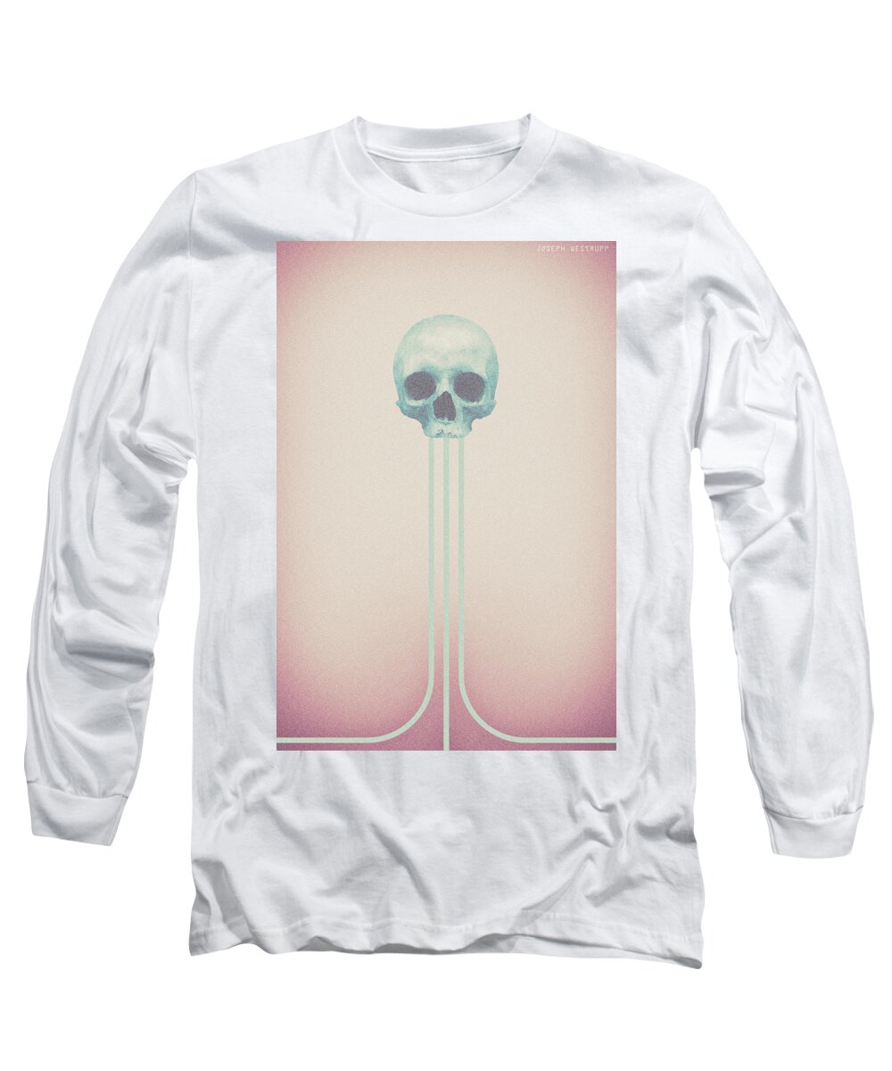 Skull Long Sleeve T-Shirt featuring the photograph Three Roads Diverged by Joseph Westrupp