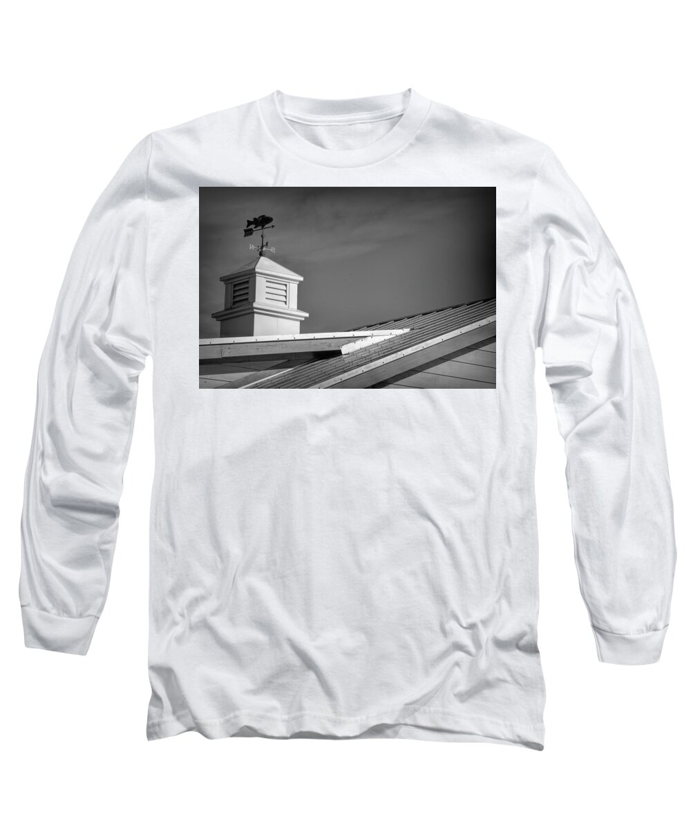Black And White Long Sleeve T-Shirt featuring the photograph Tropical Direction by T Lynn Dodsworth