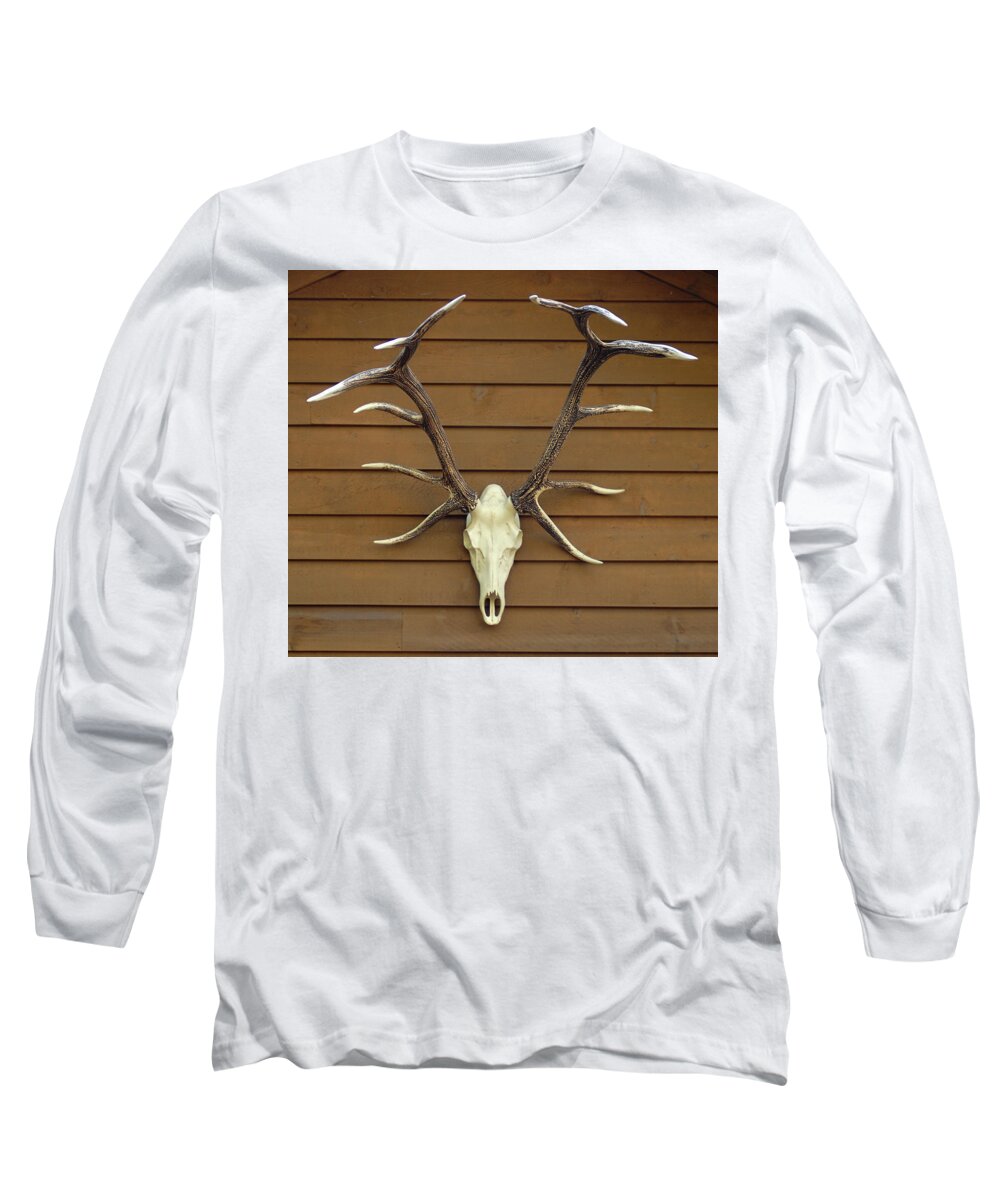 Deer Long Sleeve T-Shirt featuring the photograph Twelve Point Antlers by Jerry Griffin