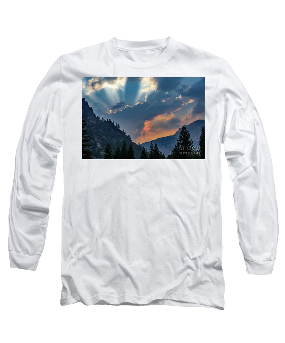Yosemite Long Sleeve T-Shirt featuring the photograph Yosemite Valley Sunset by Jeff Hubbard