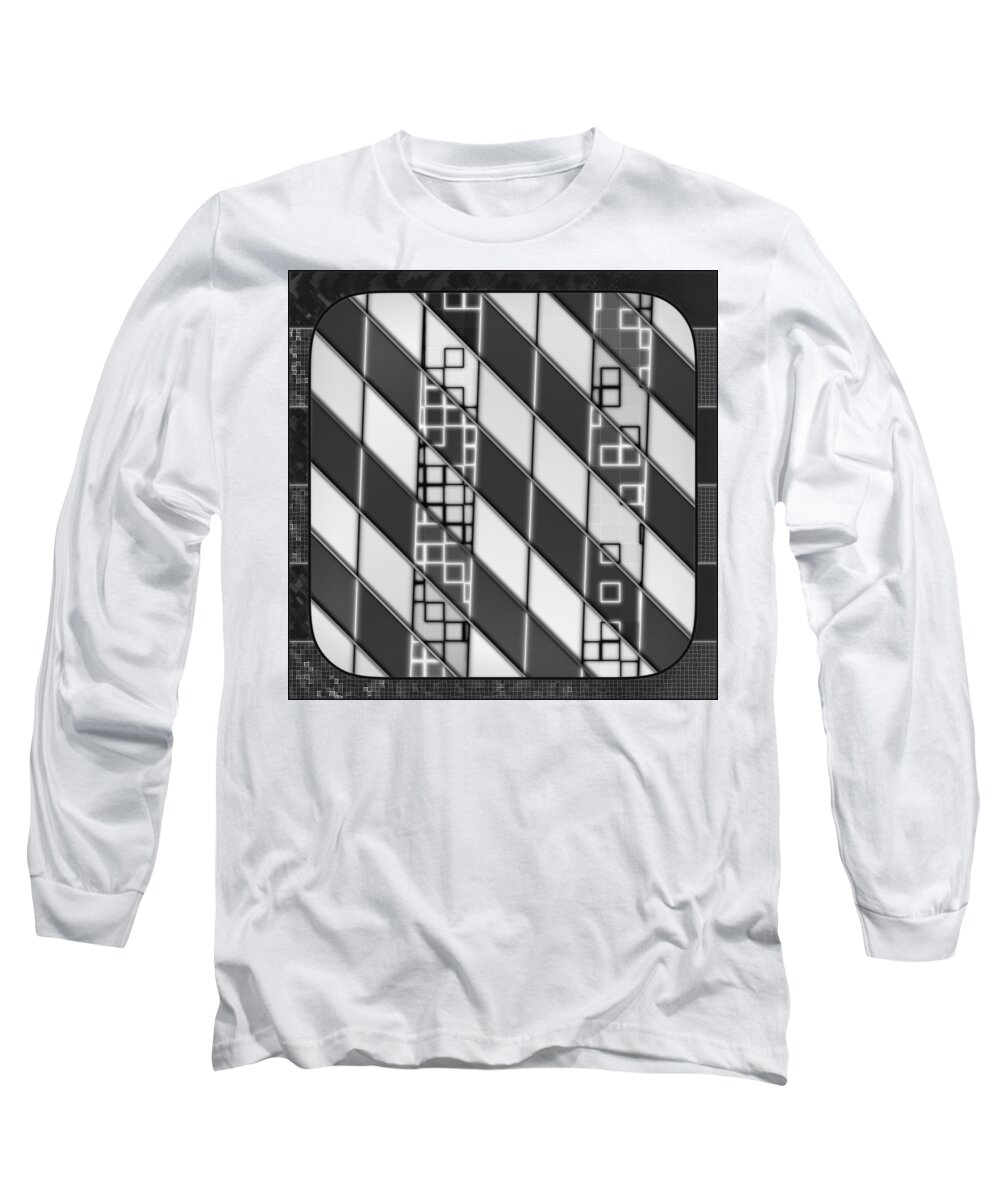 Digital Long Sleeve T-Shirt featuring the digital art 03.06.2022 - 03 #03062022 by Marko Sabotin
