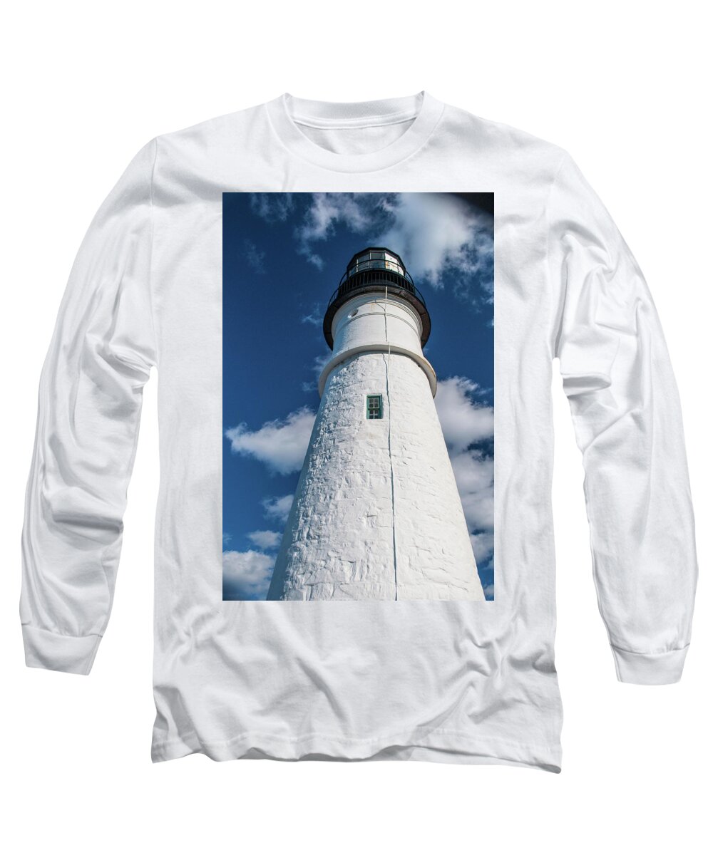 Gloucester Long Sleeve T-Shirt featuring the photograph Gloucester Light House #1 by Gordon Sarti