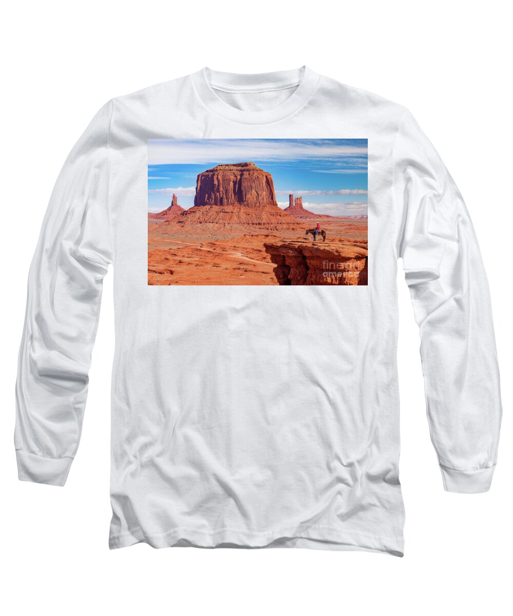 Monument Valley Long Sleeve T-Shirt featuring the photograph John Ford Point Monument Valley #2 by Brian Jannsen