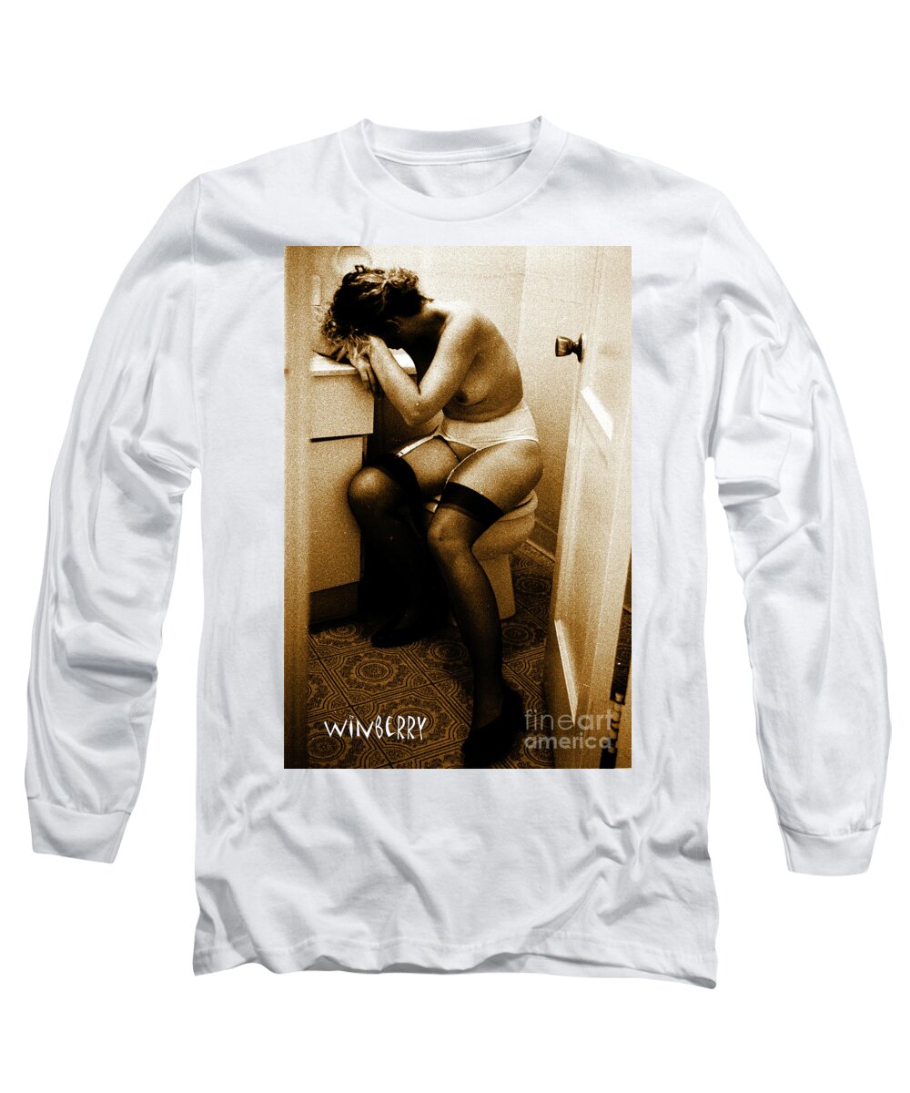Tinted Bw Long Sleeve T-Shirt featuring the digital art Tinted BW #19 by Bob Winberry