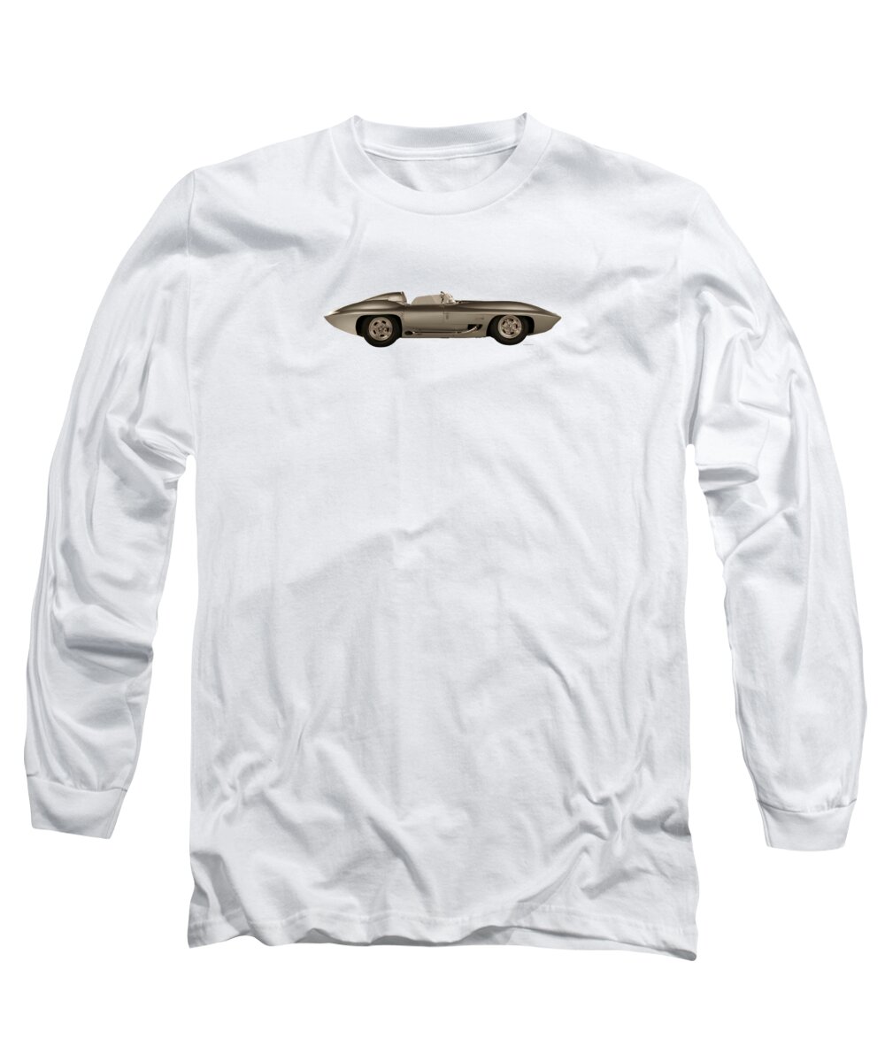 1959 Long Sleeve T-Shirt featuring the photograph 1959 Corvette XP87 by Retrographs