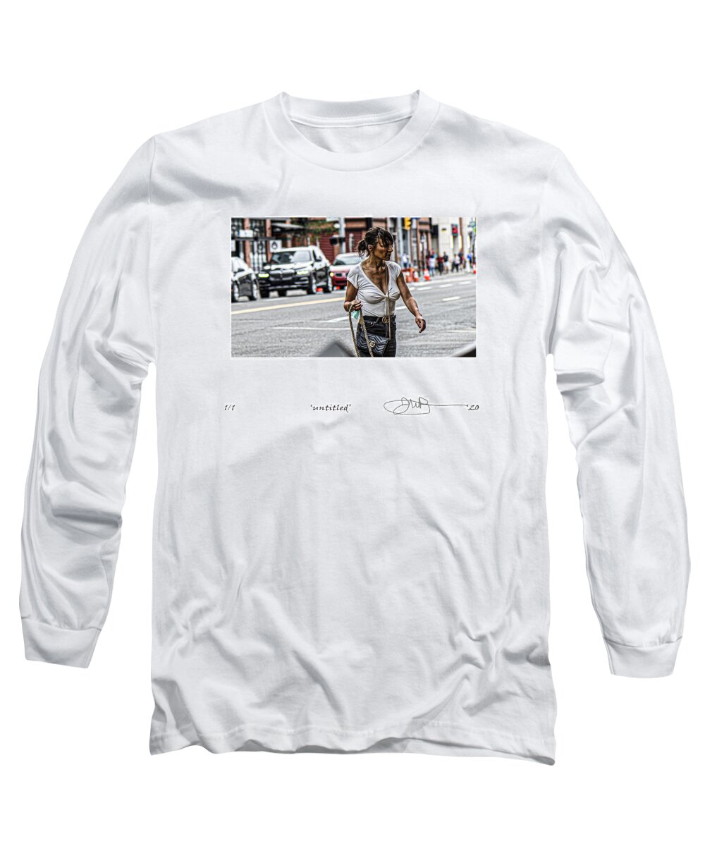 Signed Limited Edition Of 10 Long Sleeve T-Shirt featuring the digital art 32 by Jerald Blackstock
