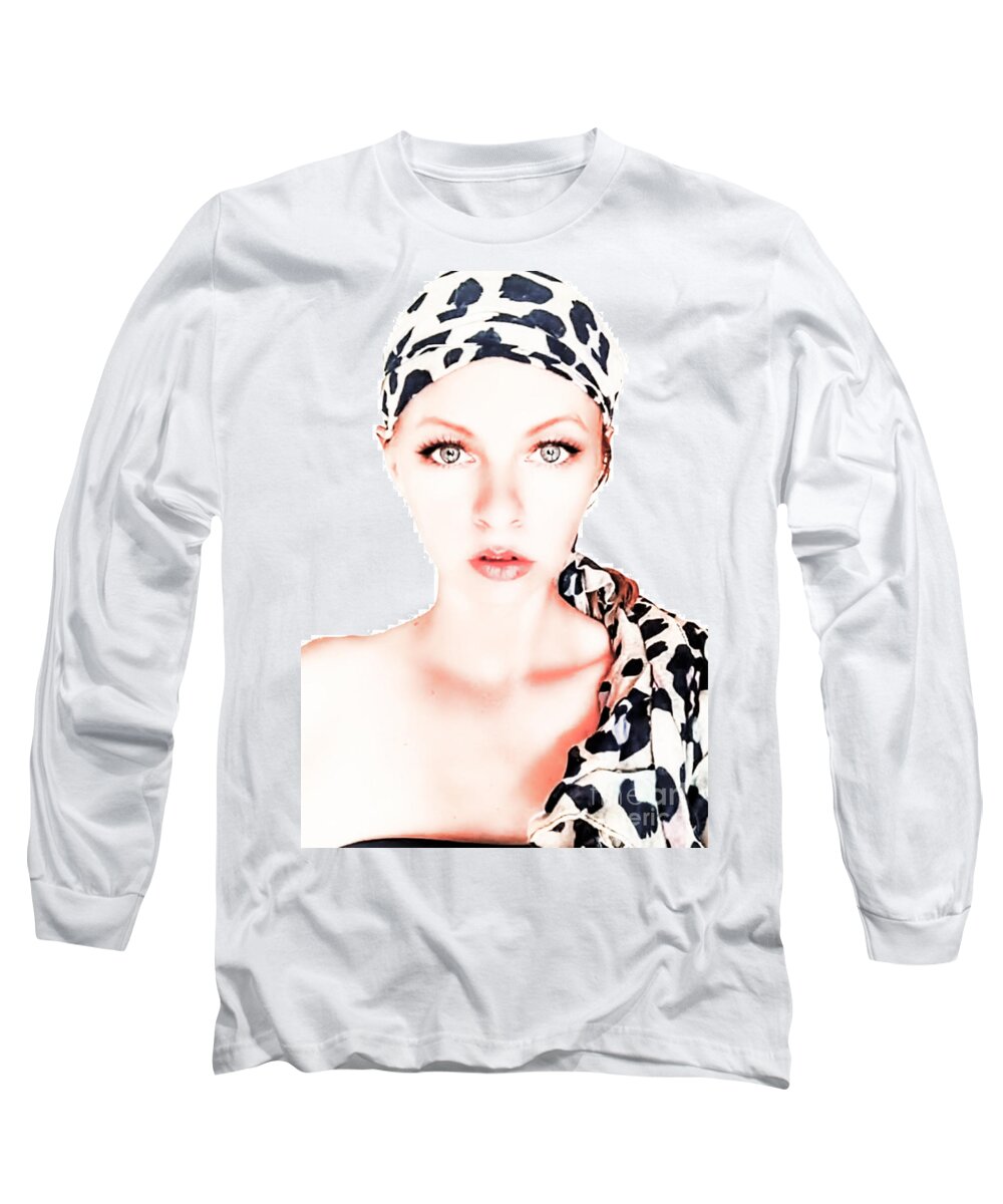 Portret Long Sleeve T-Shirt featuring the photograph Portret Actress Yvonne Padmos #45 by Yvonne Padmos