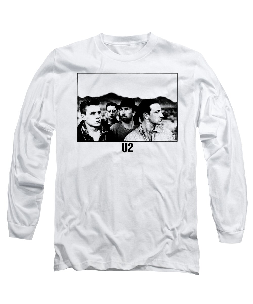  Long Sleeve T-Shirt featuring the digital art U2 #6 by Luneta Seamus
