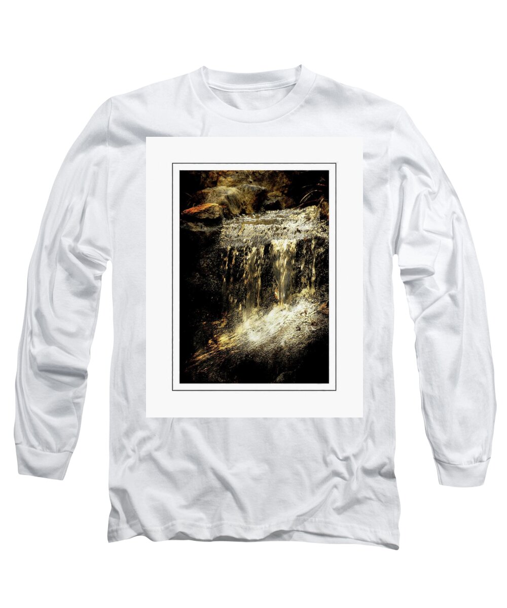 Rustic Long Sleeve T-Shirt featuring the photograph Abstract Water Wonder by Michelle Liebenberg