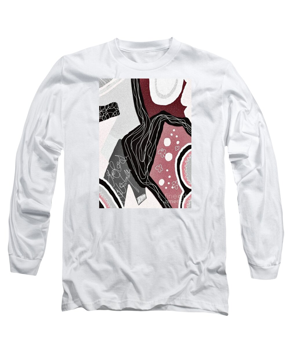 Design Long Sleeve T-Shirt featuring the digital art Abstrakte Malerei by Nomi Morina