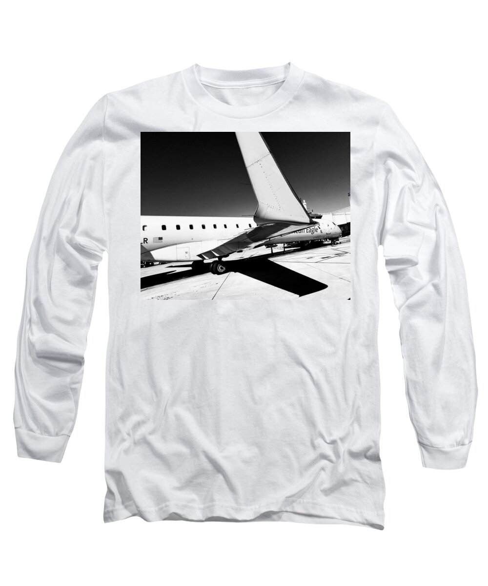 Crj Long Sleeve T-Shirt featuring the photograph American Eagle by Michael Hopkins