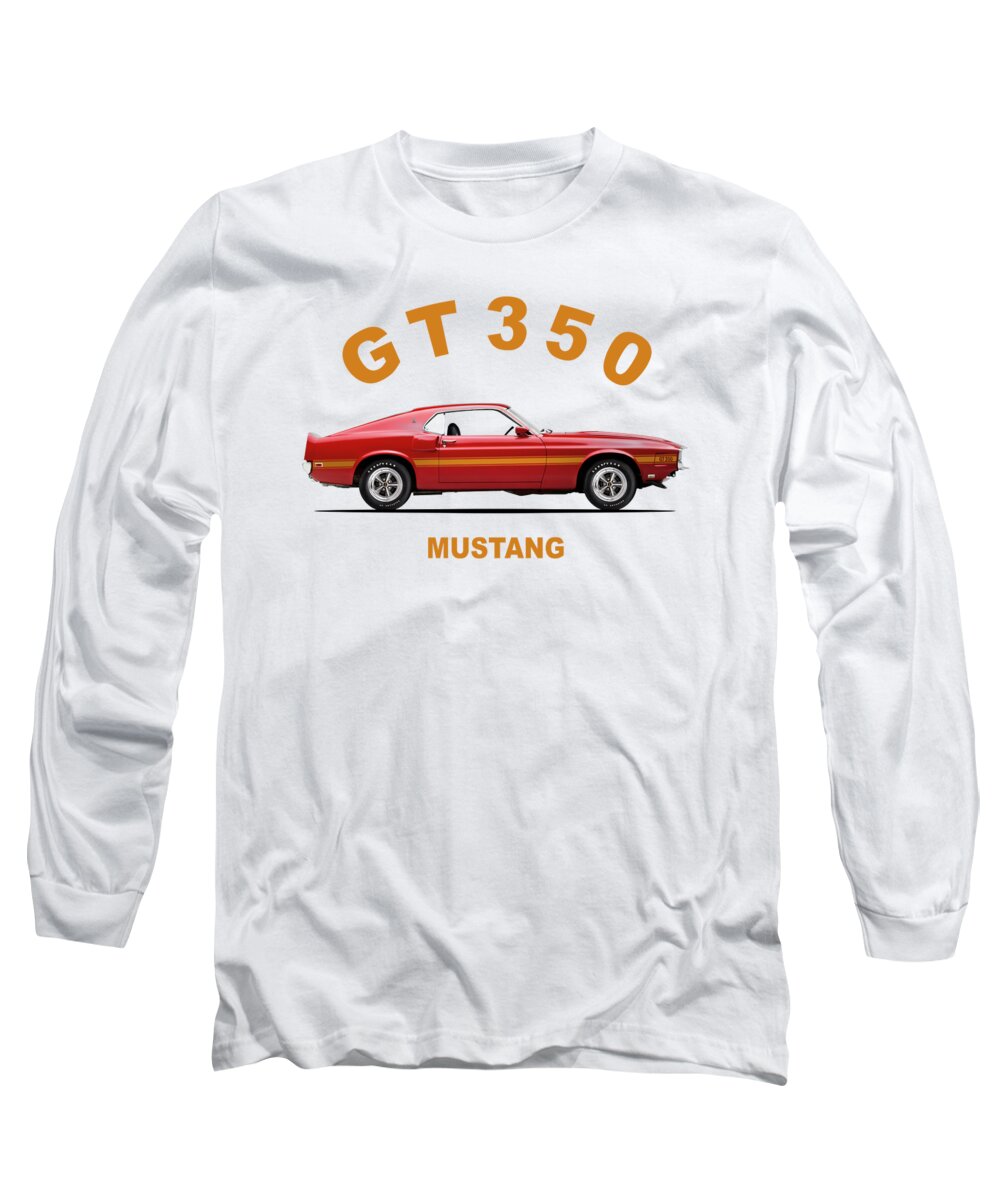 Ford Mustang Long Sleeve T-Shirt featuring the photograph Mustang Shelby GT350 by Mark Rogan