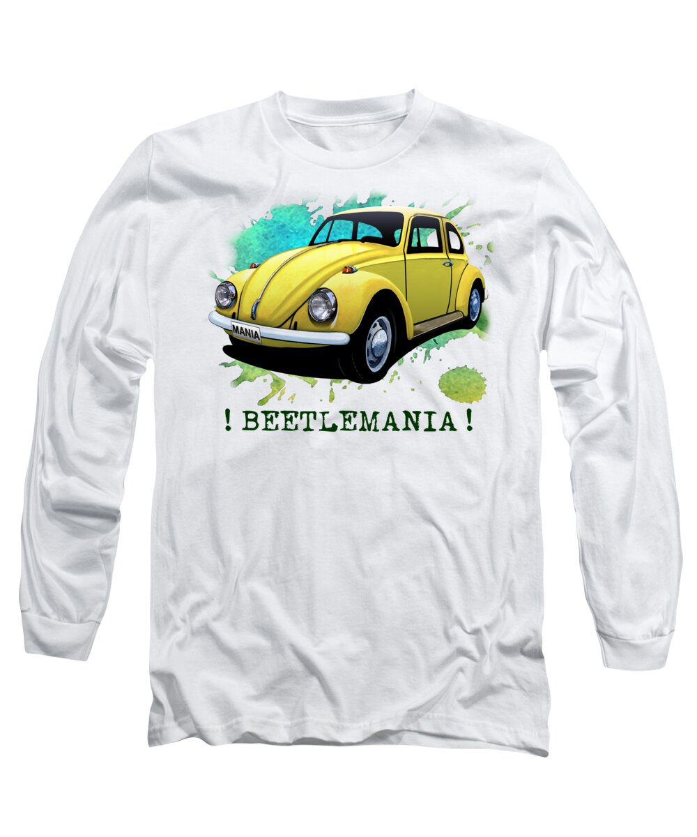 Beetle Long Sleeve T-Shirt featuring the painting Beetlemania by Simon Read