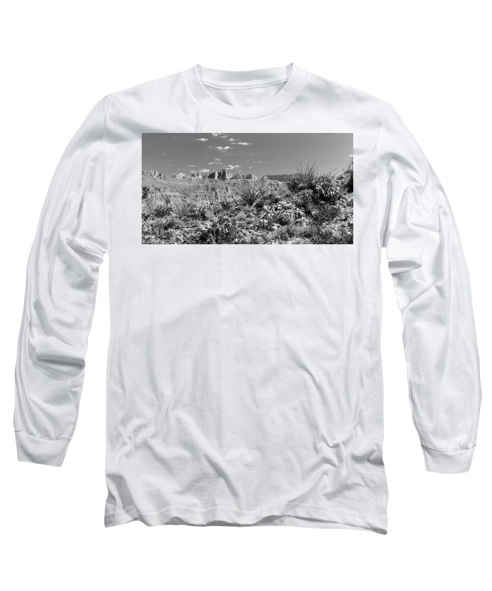 Bend Long Sleeve T-Shirt featuring the photograph Big Bend National Park-004-M by David Allen Pierson