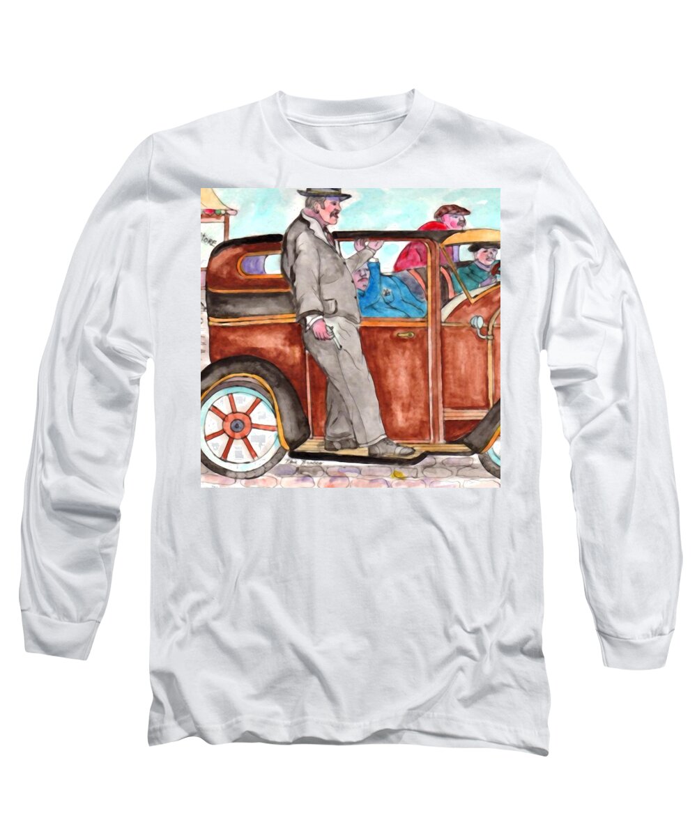 Lifeonthestoop Long Sleeve T-Shirt featuring the mixed media Bracco Candy Store - Window To Life As It Happened by Philip And Robbie Bracco