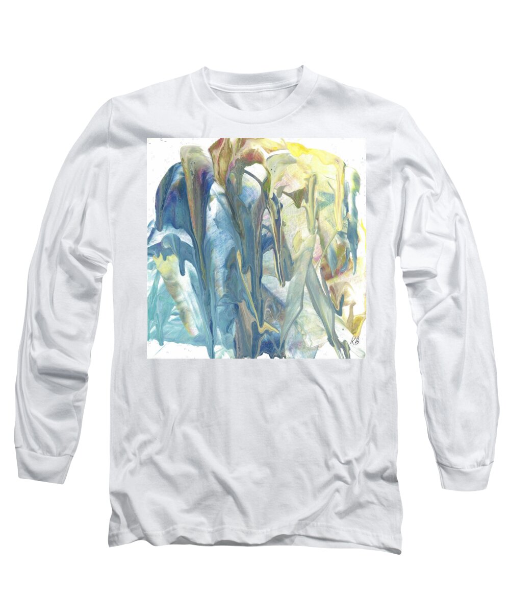 Flowers Long Sleeve T-Shirt featuring the painting Calla Lilies by Katy Bishop