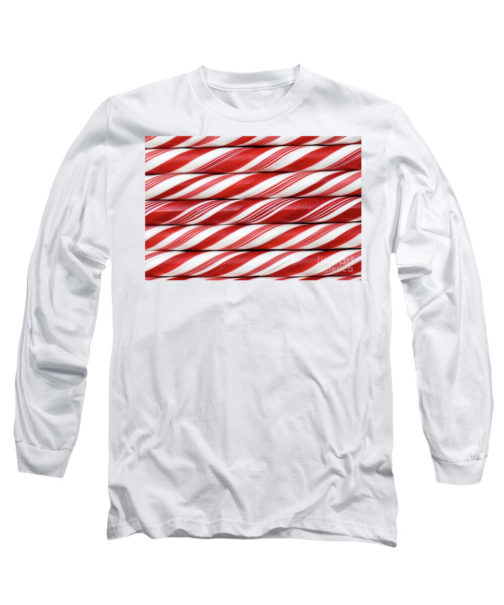 Candy Long Sleeve T-Shirt featuring the photograph Candy Canes by Vivian Krug Cotton