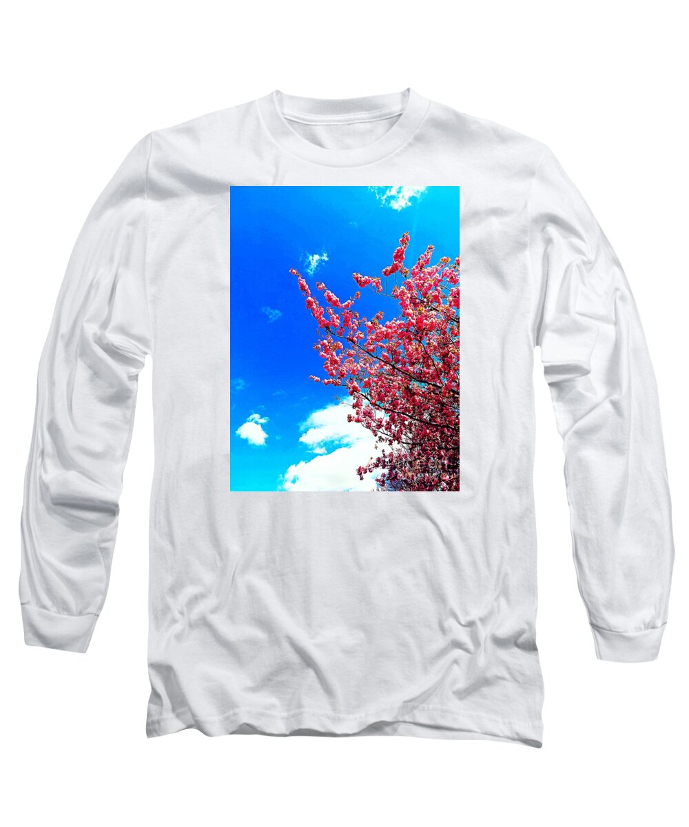 Cherry Blossom Long Sleeve T-Shirt featuring the photograph Cherry Blossom by Nomi Morina