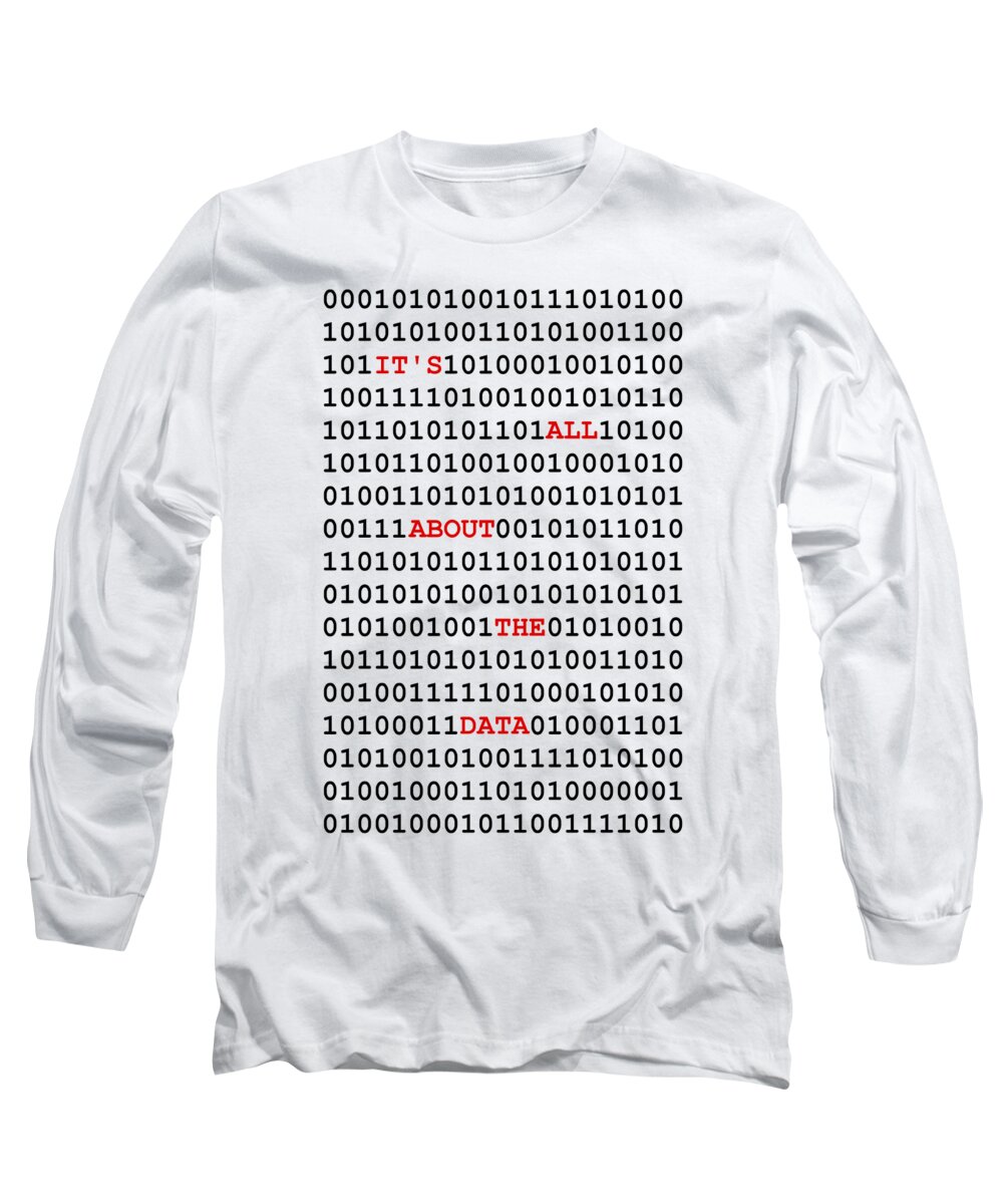 Richard Reeve Long Sleeve T-Shirt featuring the digital art Data by Richard Reeve