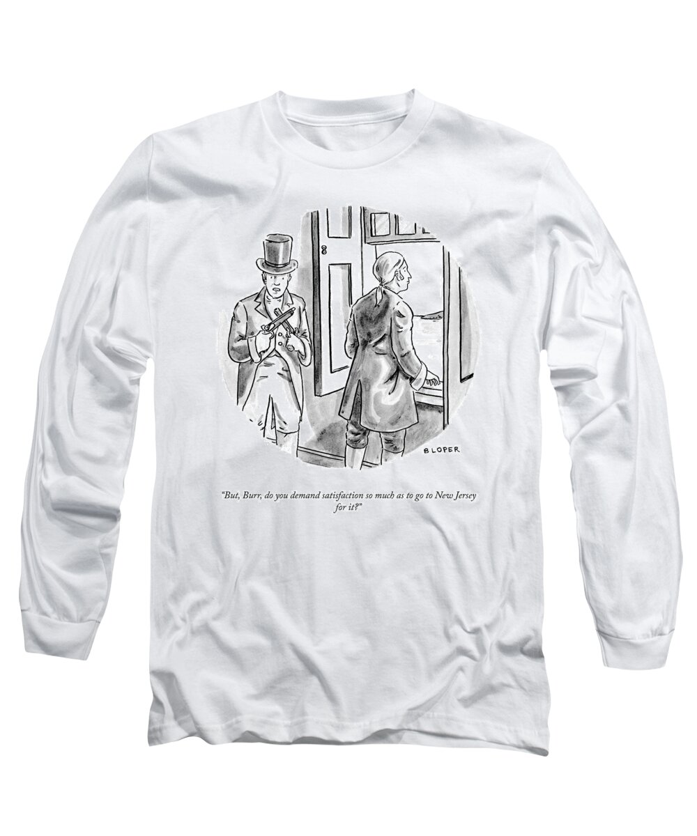 A24019 Long Sleeve T-Shirt featuring the drawing Demand Satisfaction by Brendan Loper