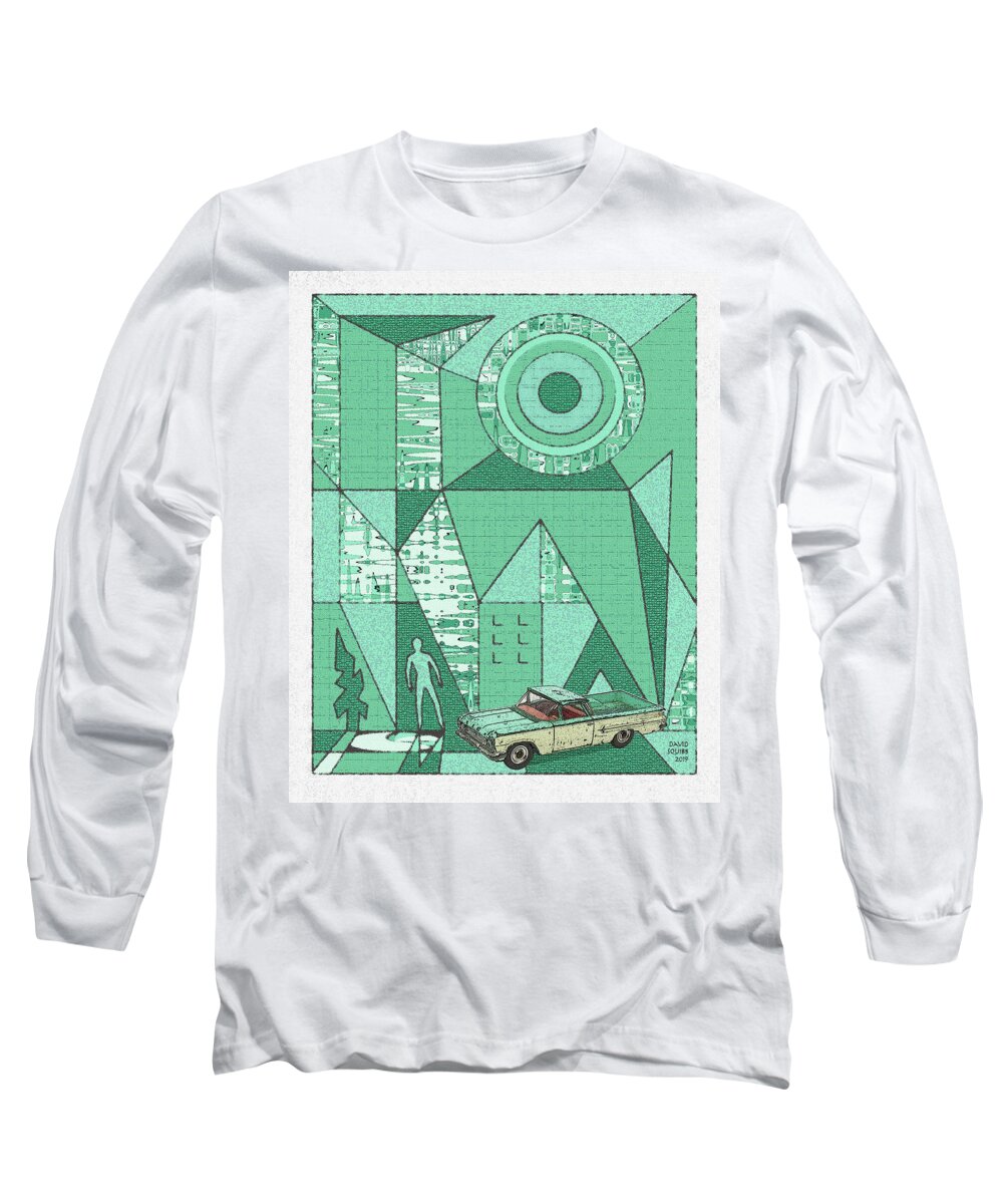 Dinky Toys Long Sleeve T-Shirt featuring the digital art Dinky Toys / El Camino by David Squibb