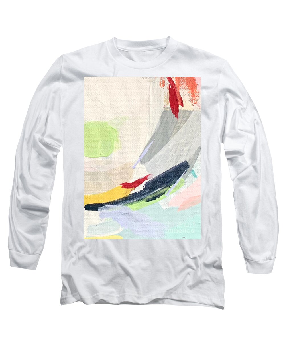 Abstract Long Sleeve T-Shirt featuring the painting Flow by Christie Olstad