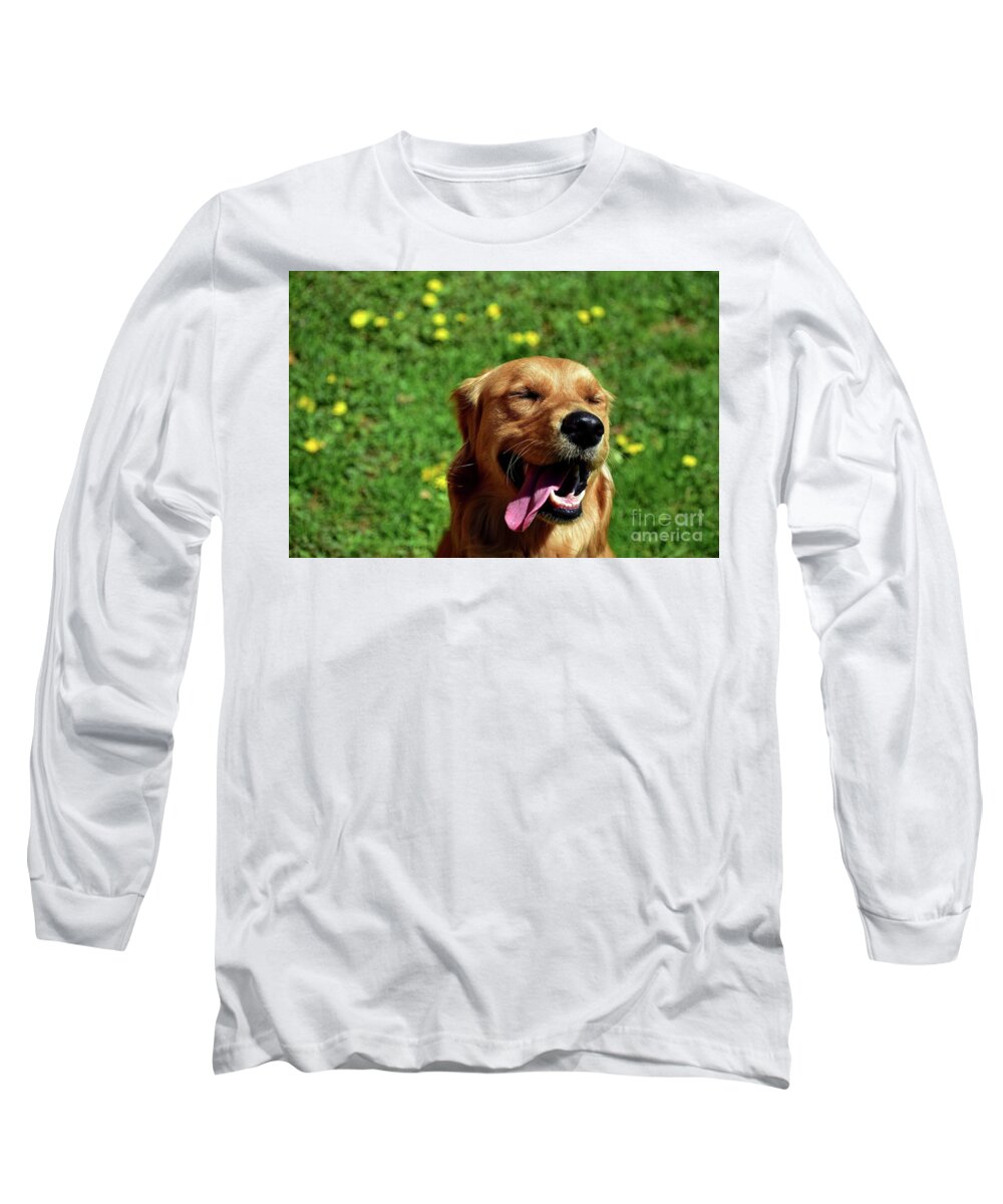 Georgia Long Sleeve T-Shirt featuring the photograph Georgia In Dandelions 4 by Bailey Maier