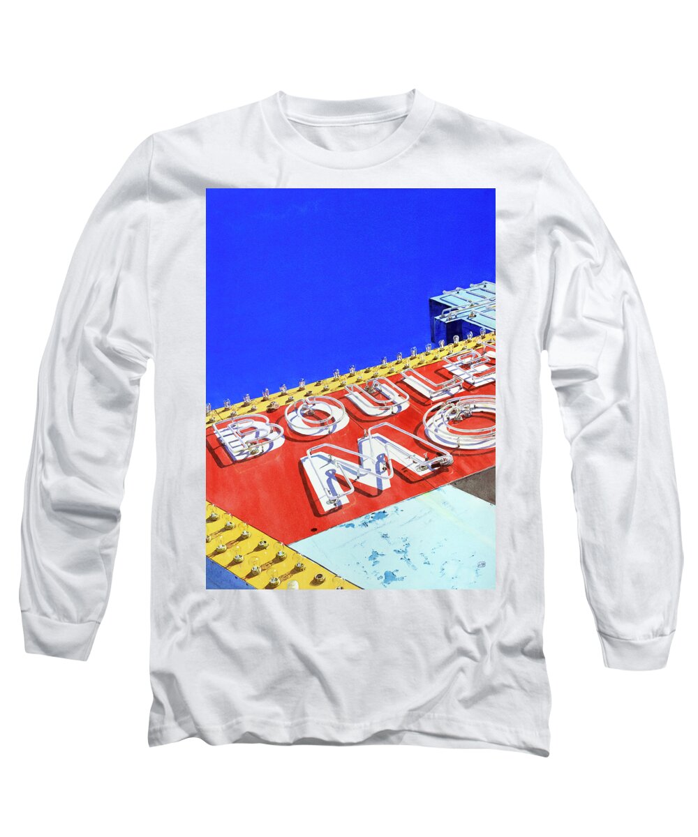 Architecture Long Sleeve T-Shirt featuring the painting Glorious by Lisa Tennant