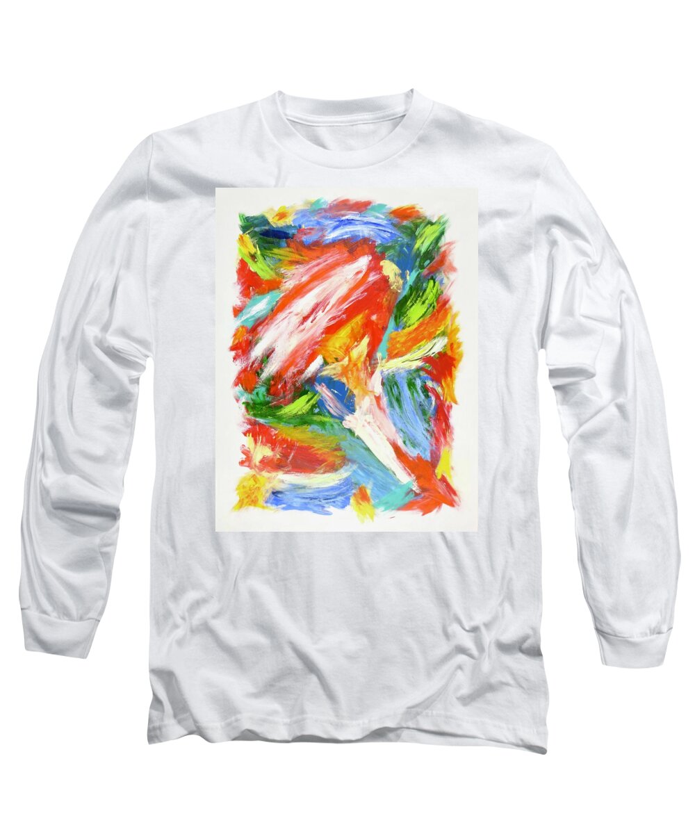 Abstract Expressionism Long Sleeve T-Shirt featuring the painting Joie de Vivre No. 2 by J Loren Reedy