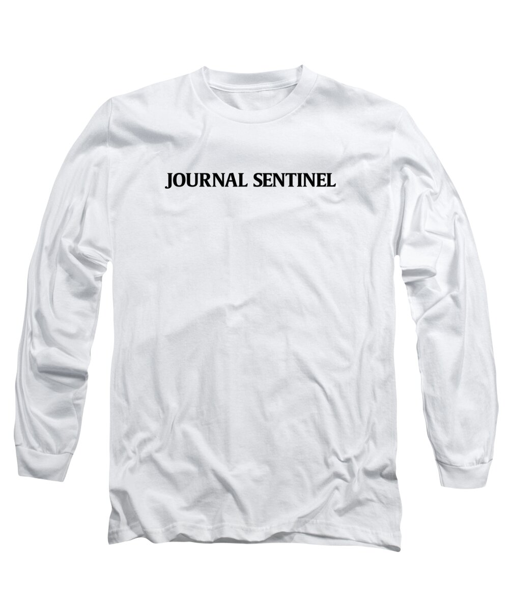 Milwaukee Long Sleeve T-Shirt featuring the digital art Journal Sentinel Black Logo by Gannett Co