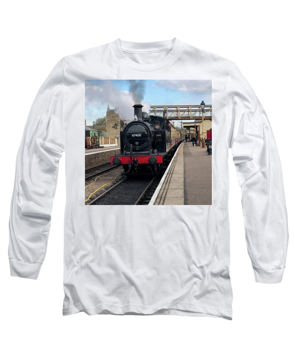 Lms Long Sleeve T-Shirt featuring the photograph LMS Jinty Fowler Class 3F 0-6-0T by Gordon James