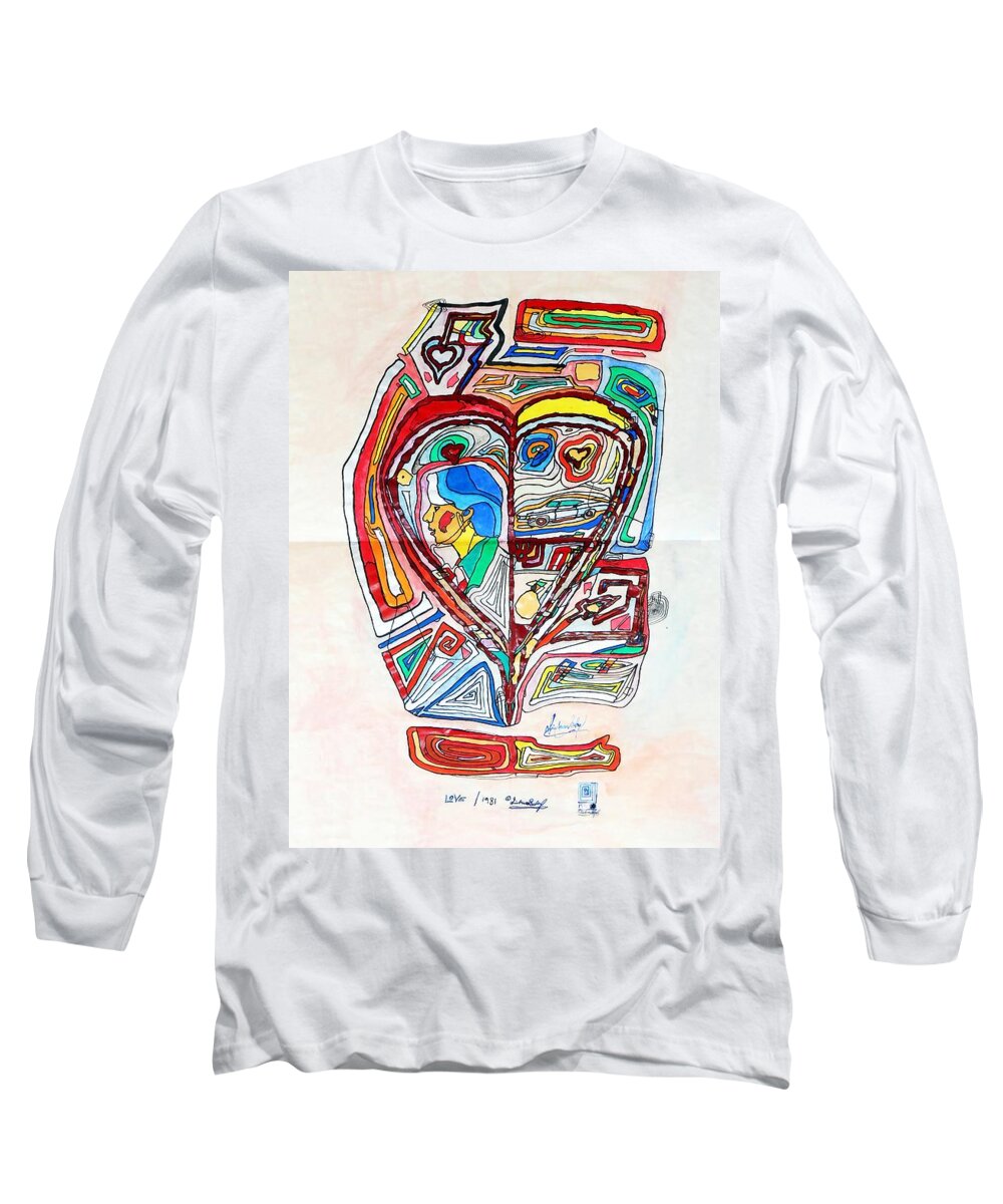 Love Long Sleeve T-Shirt featuring the painting Love by Dietmar Scherf