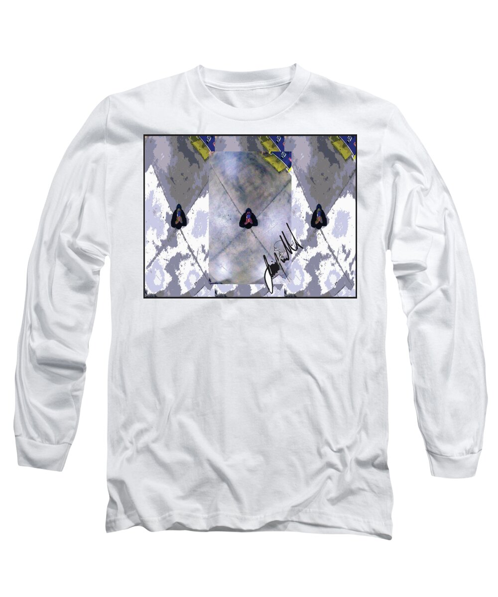  Long Sleeve T-Shirt featuring the painting memyselfandI by Jimmy Williams