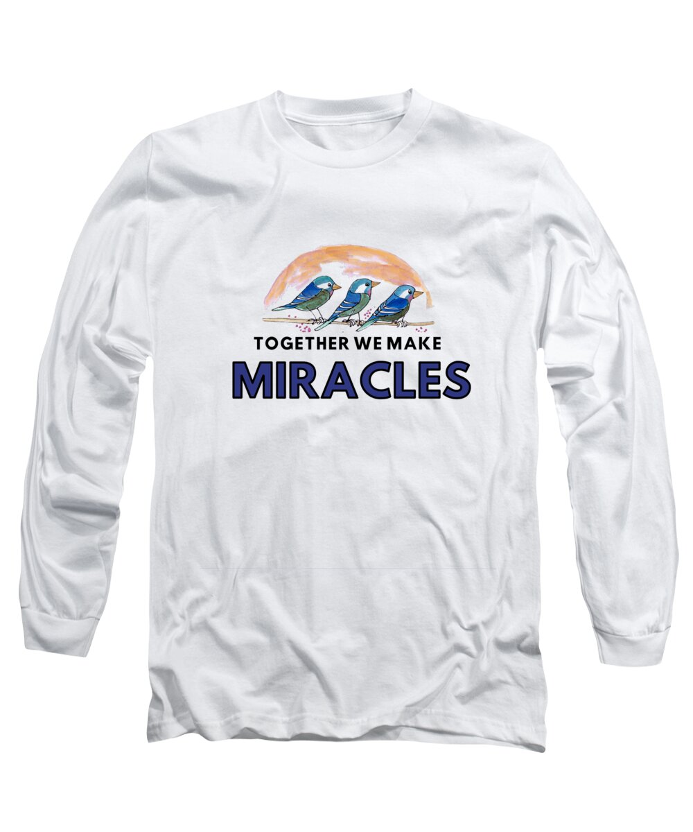Miracles Long Sleeve T-Shirt featuring the painting Miracles by Sarabjit Singh