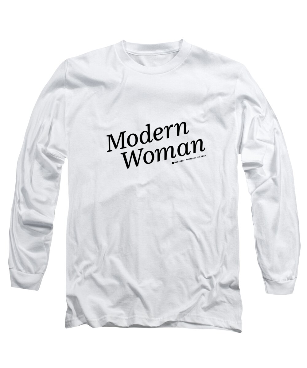 Usa Today Long Sleeve T-Shirt featuring the digital art Modern Woman Black by Gannett Co