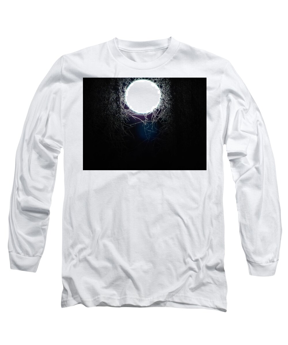 Abstract Long Sleeve T-Shirt featuring the photograph Moon Light by Gena Herro