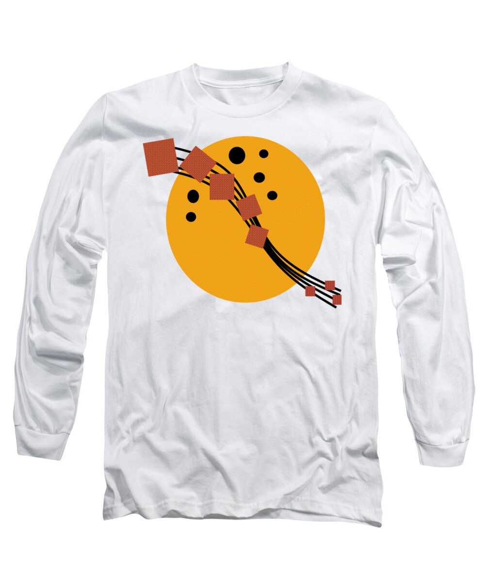 Music Long Sleeve T-Shirt featuring the digital art Music Moon Rising by Designs By L