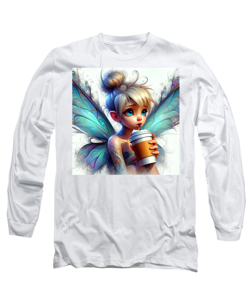 Enchanted Forest Long Sleeve T-Shirt featuring the digital art Mystical Mornings by Bill And Linda Tiepelman
