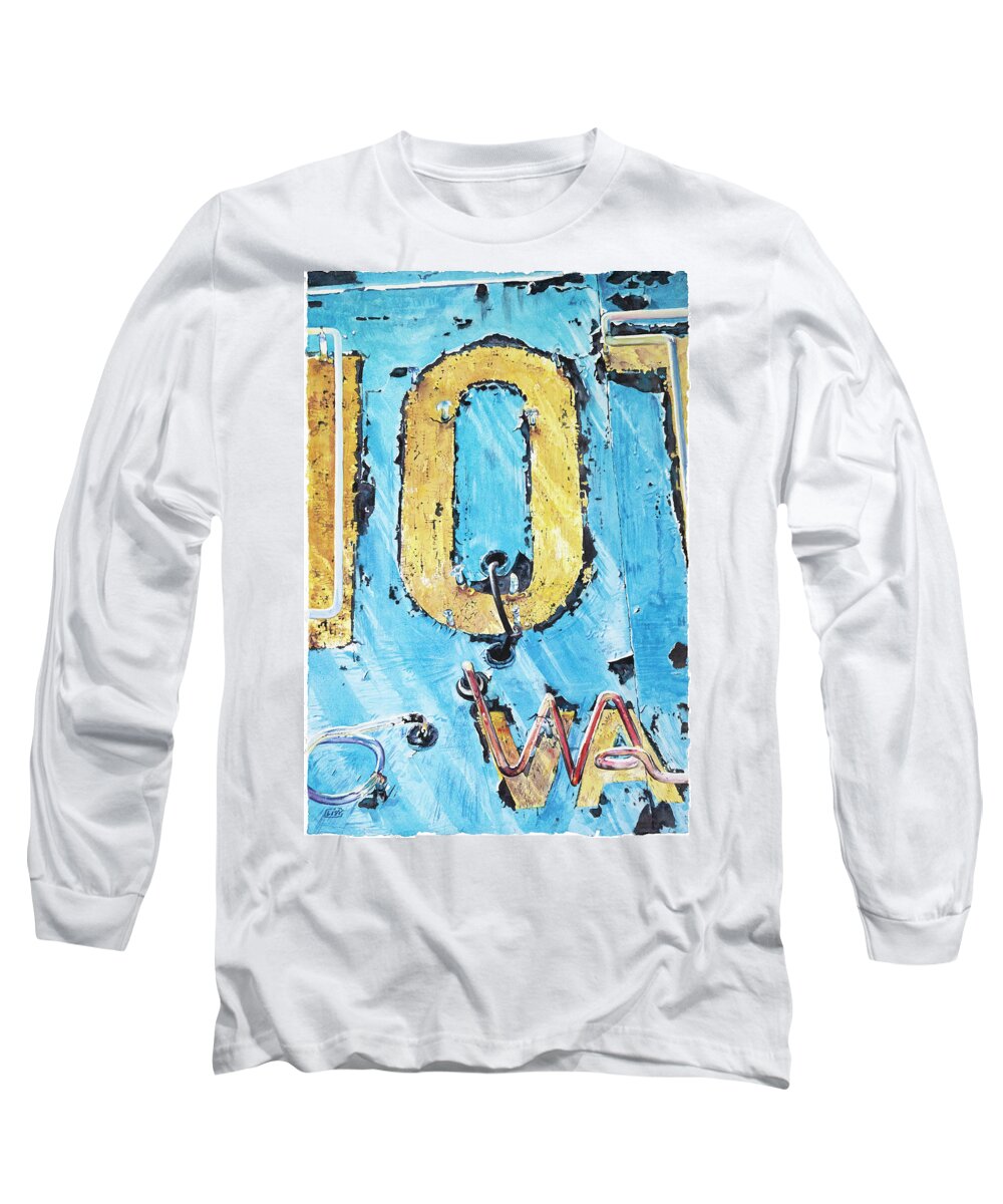 Architecture Long Sleeve T-Shirt featuring the painting O by Lisa Tennant