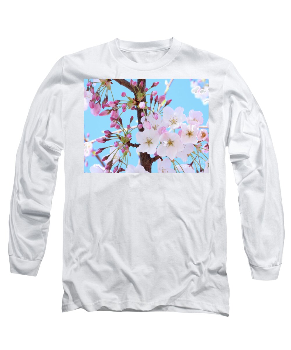 Japanese Cherry Blossom Long Sleeve T-Shirt featuring the photograph On A Spring Day by Scott Cameron