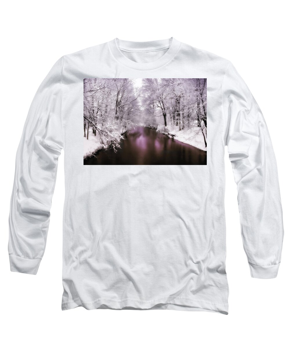 Landscape Long Sleeve T-Shirt featuring the photograph Pearlescent by Jessica Jenney