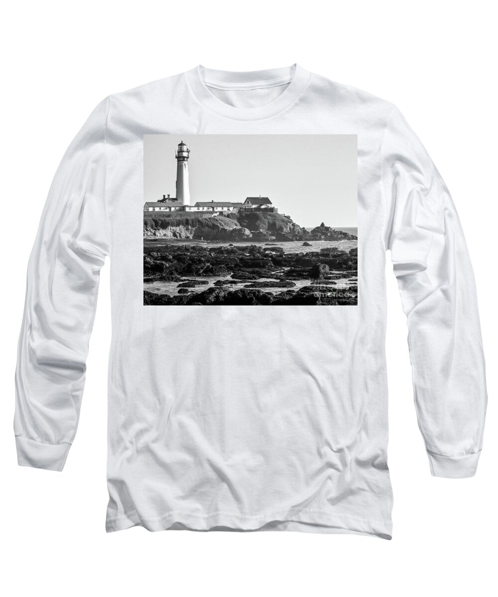 Lighthouse Long Sleeve T-Shirt featuring the photograph Pigeon Point Lighthouse by Kimberly Blom-Roemer