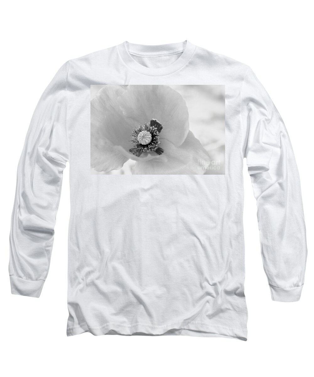 Poppy Long Sleeve T-Shirt featuring the photograph Poppy's Black Heart by Debra Banks