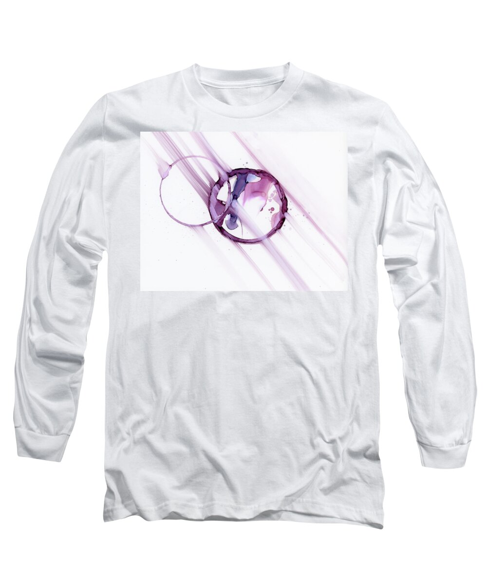 Alcohol Long Sleeve T-Shirt featuring the painting Proximity by KC Pollak