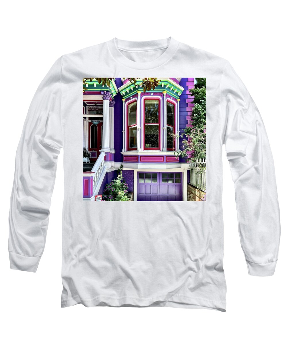  Long Sleeve T-Shirt featuring the photograph Purple House by Julie Gebhardt