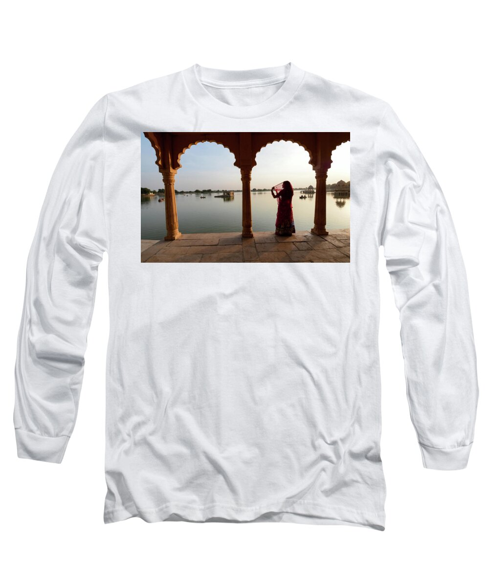 Rajasthan Long Sleeve T-Shirt featuring the photograph Serendipity - Rajasthan Desert, India by Earth And Spirit